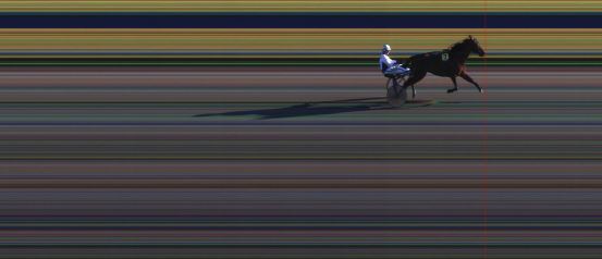 Målfoto for løp 1 på bane HA den 05.10.2014