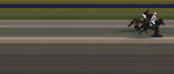 Målfoto for løp 1 på bane HA den 26.07.2015