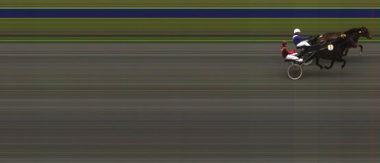 Målfoto for løp 1 på bane HA den 02.08.2015