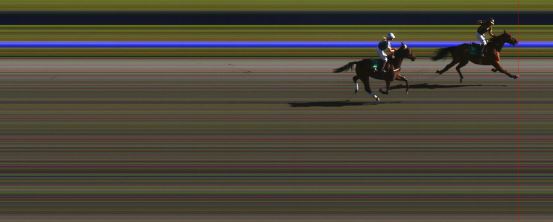 Målfoto for løp 2 på bane HA den 16.08.2015