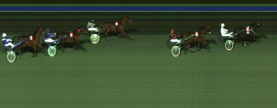 Målfoto for løp 3 på bane HA den 10.10.2015