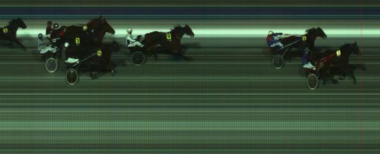 Målfoto for løp 1 på bane HA den 10.01.2016