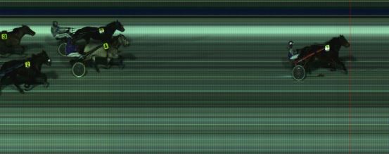 Målfoto for løp 1 på bane HA den 07.02.2016