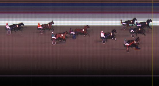 Målfoto for løp 1 på bane LE den 13.01.2014