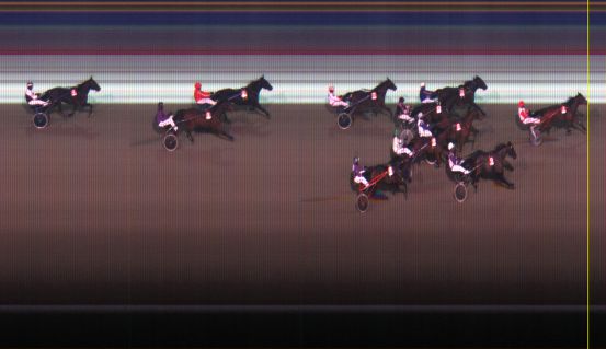 Målfoto for løp 3 på bane LE den 13.01.2014