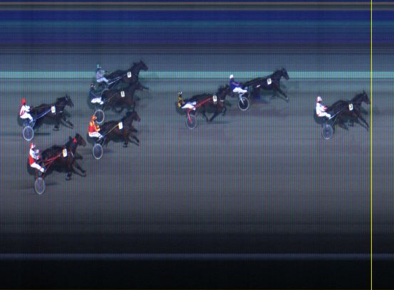 Målfoto for løp 1 på bane LE den 20.01.2014