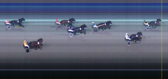 Målfoto for løp 2 på bane LE den 20.01.2014