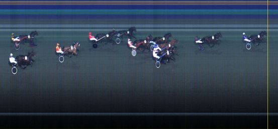 Målfoto for løp 1 på bane LE den 03.02.2014