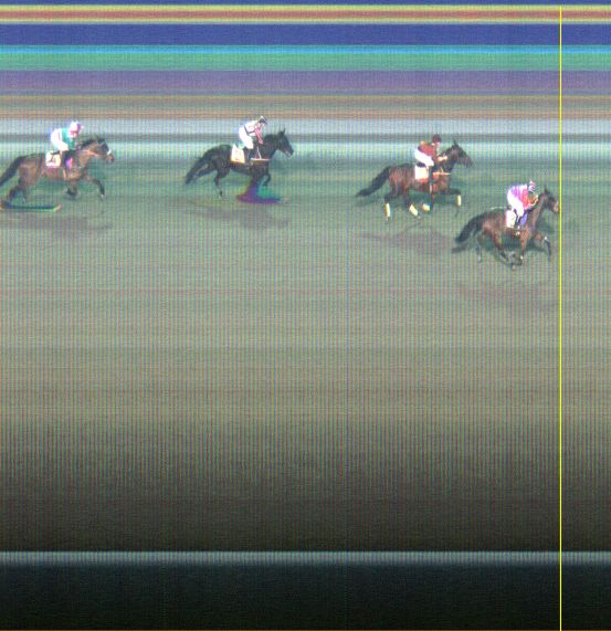 Målfoto for løp 21 på bane LE den 24.02.2014