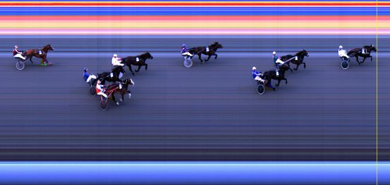 Målfoto for løp 2 på bane LE den 31.03.2014