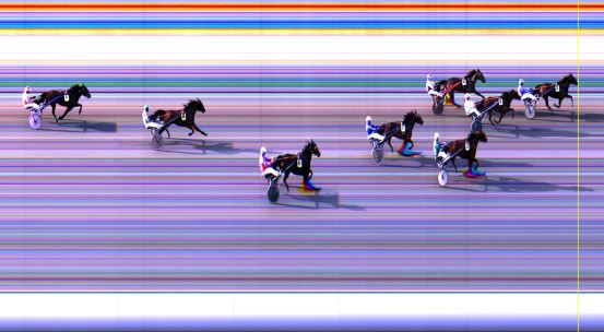 Målfoto for løp 1 på bane LE den 07.04.2014