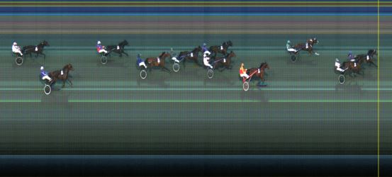 Målfoto for løp 6 på bane LE den 07.04.2014