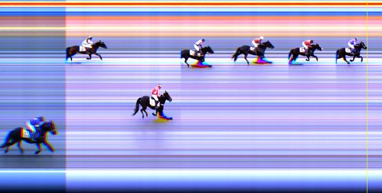 Målfoto for løp 7 på bane LE den 15.04.2014