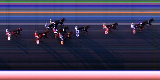 Målfoto for løp 9 på bane LE den 20.04.2014