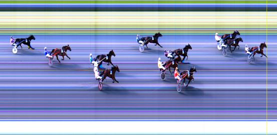 Målfoto for løp 2 på bane LE den 09.06.2014