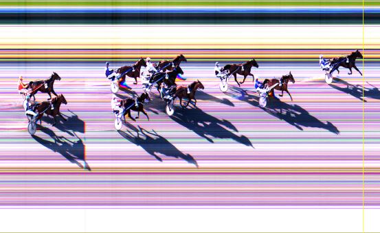 Målfoto for løp 6 på bane LE den 09.06.2014