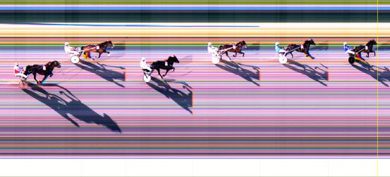 Målfoto for løp 8 på bane LE den 09.06.2014