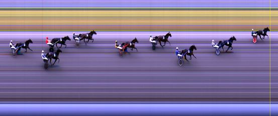 Målfoto for løp 2 på bane LE den 07.07.2014