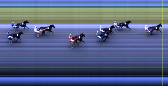 Målfoto for løp 4 på bane LE den 07.07.2014