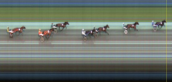 Målfoto for løp 8 på bane LE den 07.07.2014