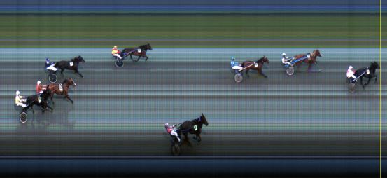 Målfoto for løp 9 på bane LE den 07.07.2014