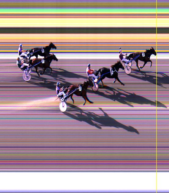 Målfoto for løp 5 på bane LE den 14.07.2014