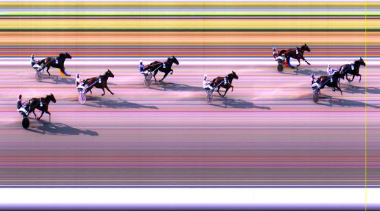 Målfoto for løp 2 på bane LE den 04.08.2014