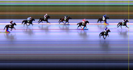 Målfoto for løp 5 på bane LE den 04.08.2014