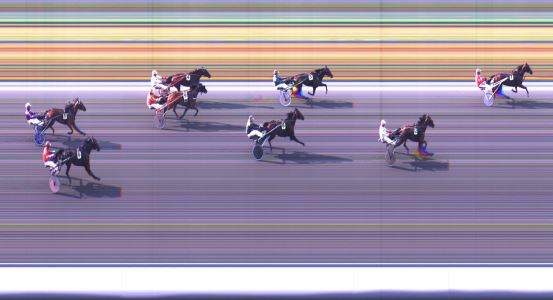 Målfoto for løp 1 på bane LE den 11.08.2014