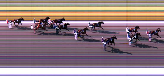 Målfoto for løp 2 på bane LE den 11.08.2014