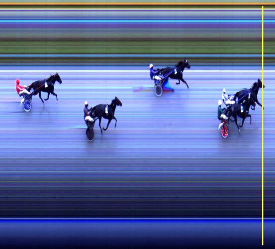 Målfoto for løp 2 på bane LE den 18.08.2014