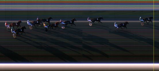 Målfoto for løp 6 på bane LE den 30.08.2014