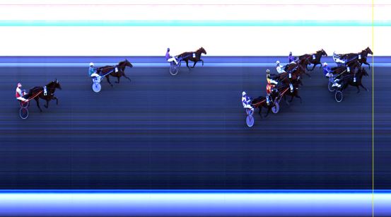 Målfoto for løp 2 på bane LE den 07.10.2014