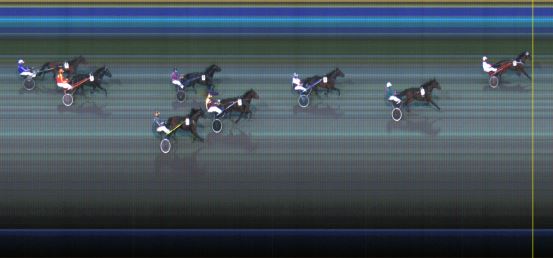 Målfoto for løp 1 på bane LE den 13.10.2014