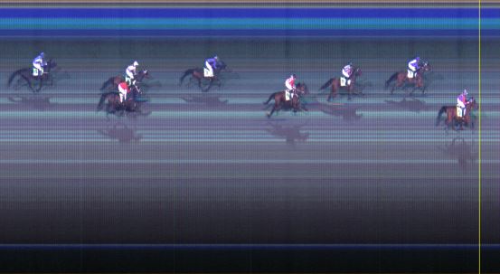 Målfoto for løp 7 på bane LE den 13.10.2014