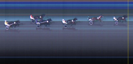 Målfoto for løp 1 på bane LE den 08.12.2014