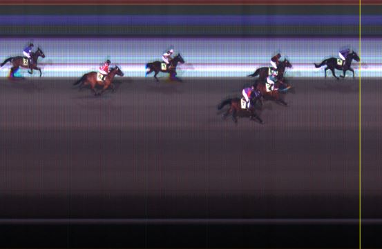 Målfoto for løp 3 på bane LE den 12.01.2015