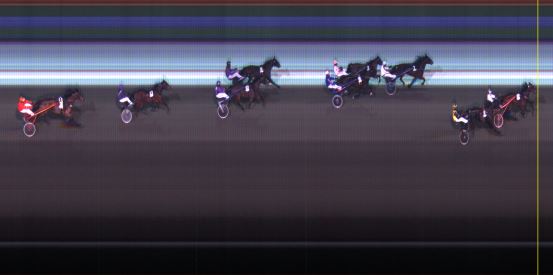 Målfoto for løp 6 på bane LE den 12.01.2015