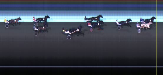 Målfoto for løp 1 på bane LE den 02.02.2015