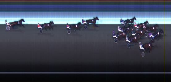 Målfoto for løp 8 på bane LE den 02.02.2015