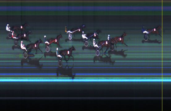 Målfoto for løp 3 på bane LE den 09.02.2015