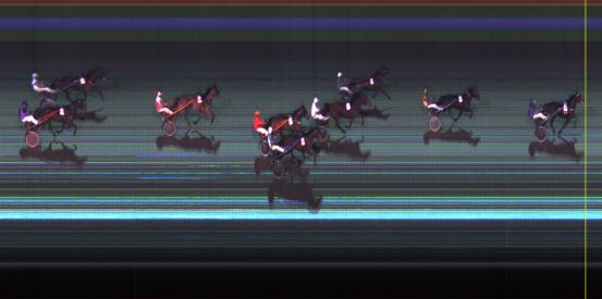 Målfoto for løp 8 på bane LE den 09.02.2015