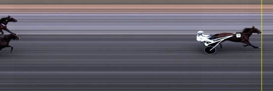 Målfoto for løp 1 på bane LE den 10.03.2015