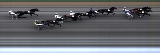 Målfoto for løp 1 på bane LE den 06.04.2015