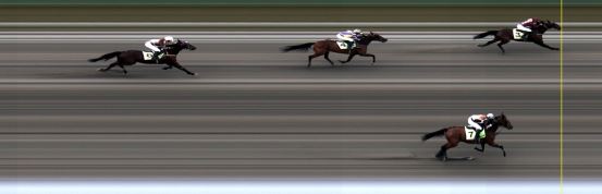 Målfoto for løp 1 på bane LE den 04.05.2015