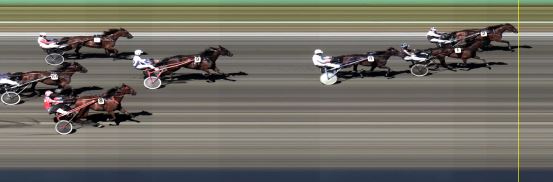 Målfoto for løp 1 på bane LE den 28.06.2015