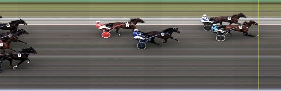 Målfoto for løp 1 på bane LE den 01.09.2015