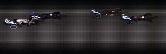 Målfoto for løp 1 på bane LE den 09.11.2015