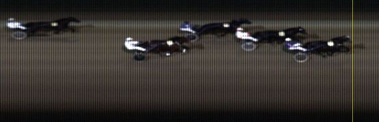 Målfoto for løp 1 på bane LE den 04.01.2016