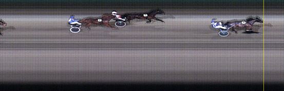 Målfoto for løp 1 på bane LE den 11.01.2016